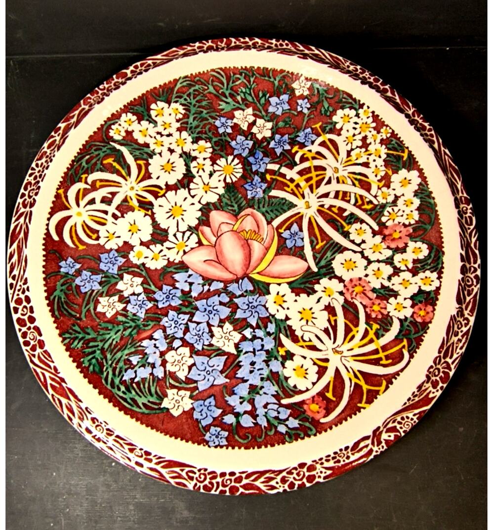 1921.  Genuine Vintage Vernon Kilns Lei Lani Plate Don Blanding Aloha Hawaiian